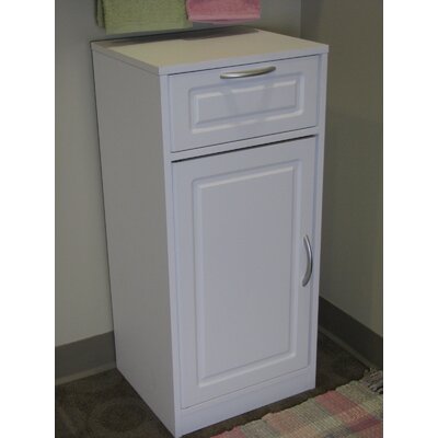 4D Concepts White Bathroom Base Cabinet with One Door