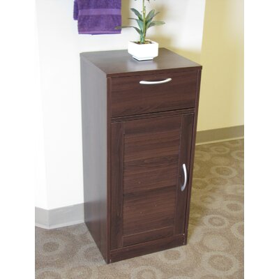 4D Concepts Espresso Bathroom Base Cabinet with One Louvered Door