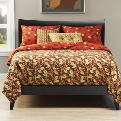 SIS Covers Night Blossom California King 6 Piece Bed In A Bag