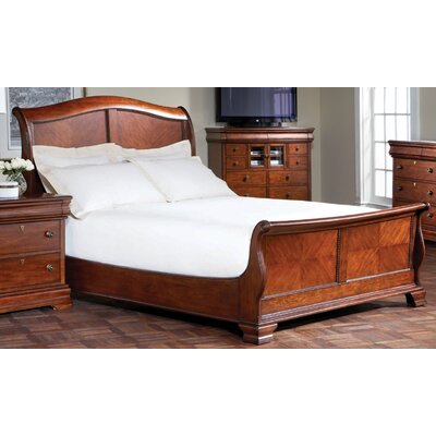 Nouvelle Sleigh Bed in Warm Cherry