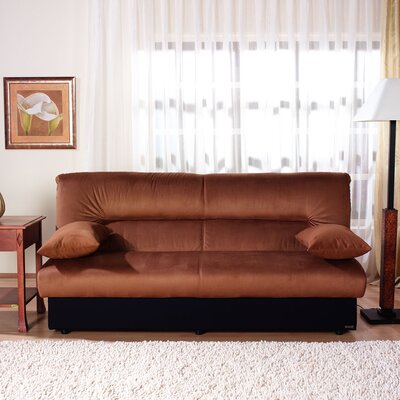 Istikbal Regatta Rainbow Brown Microsuede Convertible Sofa