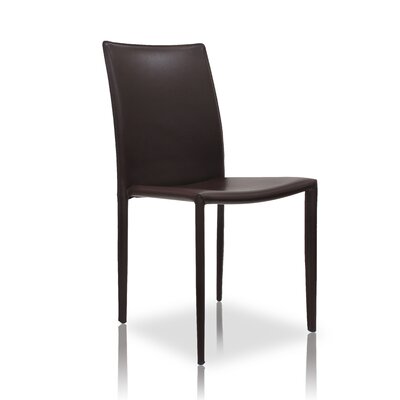 Modloft Varick Dining Chair, Chocolate Finish - Set of 2