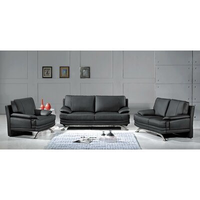 Phoenix 3 Piece Leather Sofa Set