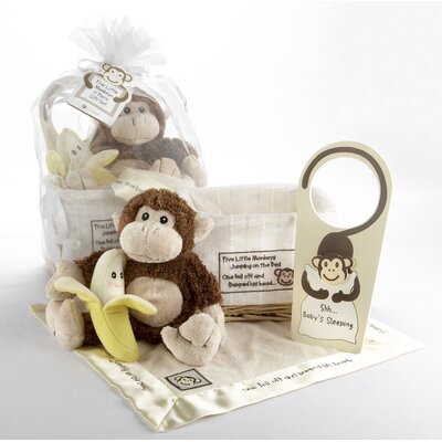 Baby Aspen Five Little Monkeys Five Piece Gift Set