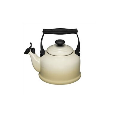 Creuset  Kettles on Le Creuset Traditional Stovetop Whistling Tea Kettle In Almond