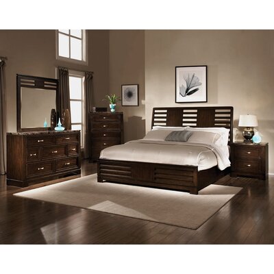 Bella Panel Bed in Deep Chocolate Brown Cherry