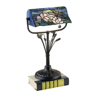 Tiffany Dragonfly Lamps on Dale Tiffany Dragonfly Banker S Desk Lamp In Antique Bronze   7975
