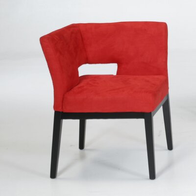 Armen Living LC312CRMFRE Microfiber Corner Chair - Red