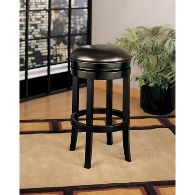 Armen Living LCMBS404BAES30 30 Brown Backless Swivel Barstool in Espresso
