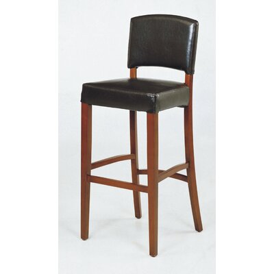 Armen Living LCSNBACHBR26 Sonora 26-Inch Stationary Brown Leather Barstool