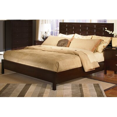 Moxi Block Panel Bed in Java Size: King