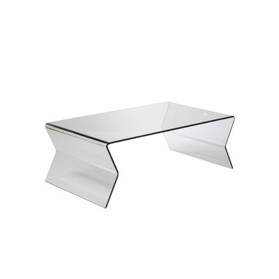 Euro Style Giacomo Coffee Table, Clear Glass Finish - 38502