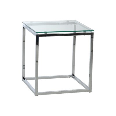 Euro Style 28032 Sandor Clear Glass Side Table