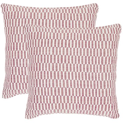 Safavieh Walter Decorative Pillows in Red and Ivory (Set of 2)