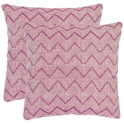 Safavieh Victor Decorative Pillows in Rose Red and Purple (Set of 2)