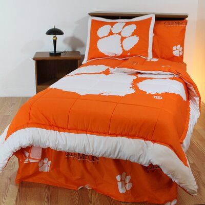 College Covers CLEBBFL Clemson Tigers Full Bed-in-a-Bag Set