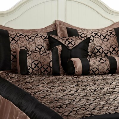 Giovanni 7 Piece Bed in a Bag Set Size: Queen