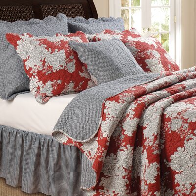 Greenland Home Fashions Lorraine - Quilt Set with Bonus 18 in. Pillow
