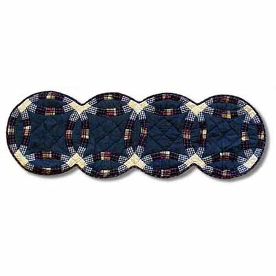 Patch Magic Blue Double Wedding Ring Small Table Runner