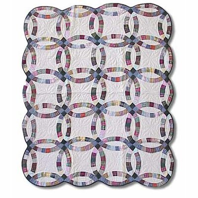 Patch Magic Country Wedding Ring Throw Quilt