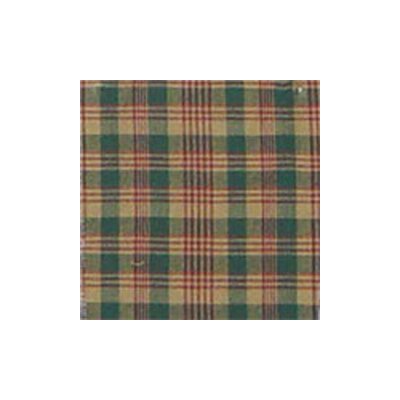 Green and Warm Brown / Red Plaid Toss Pillow