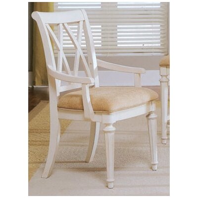 American Drew Camden-White Splat Arm Chair- Set of 2