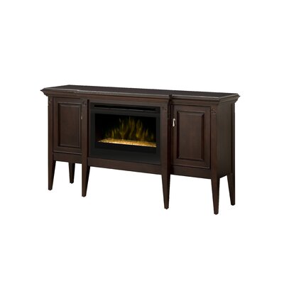 Dimplex Upton Espresso Electric Fireplace Cabinet Package with Logs