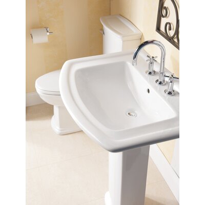 Barclay Washington White Complete Pedestal Sink 3-398WH