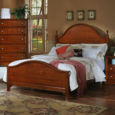 Cottage Collection Panel Bed in Cherry - Size: King