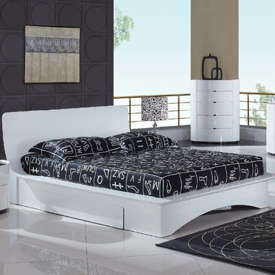 Gia Contemporary Bed with Storage Drawer