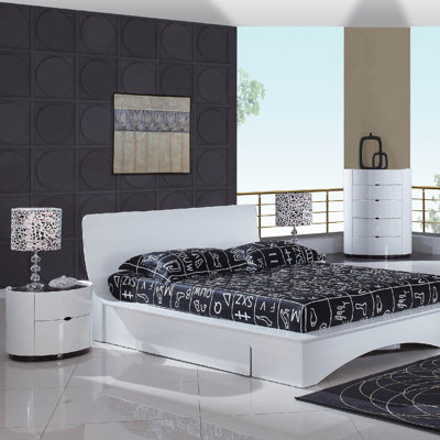 Gia Contemporary Bedroom Set with Storage Drawer