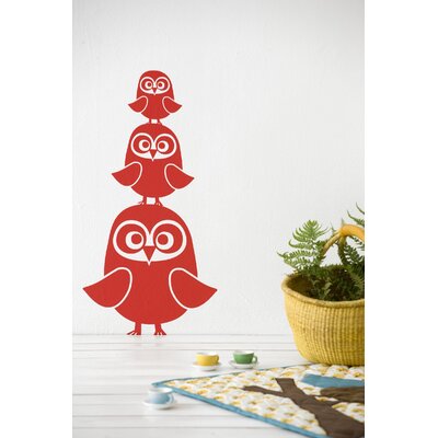 Three Owls Wall Decal - Turquoise