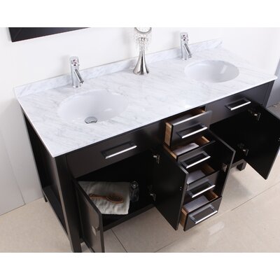 Kayleigh 60-inch Double-sink Vanity Set