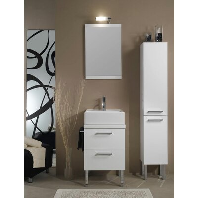 Aurora 18.6 Bathroom Vanity Set Finish: Glossy White