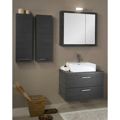 Aurora 30.4 Bathroom Vanity Set Finish: Gray Oak