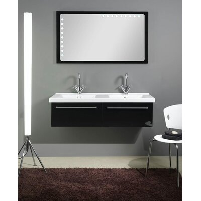 Fly 47.6 Bathroom Vanity Set Finish: Glossy Black