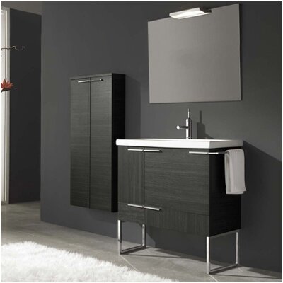Spazio Complete 31.5 Bathroom Vanity Set Finish: Grey
