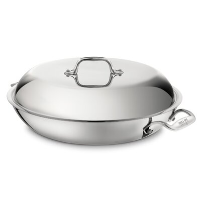 All-Clad Stainless Steel 4-qt. Braiser with Lid