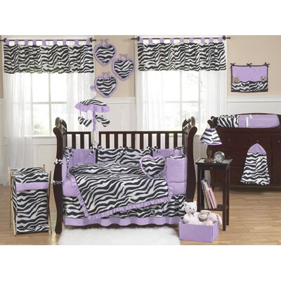 Funky Office Supplies on Jojo Designs Purple Funky Zebra 9 Piece Crib Bedding Set   Zebra Pu
