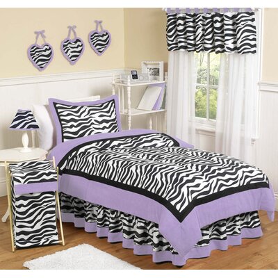 Twin Bedspreads on Purple Funky Zebrapiece Twin Bedding Zebra   Luxury Bedding Ensembles