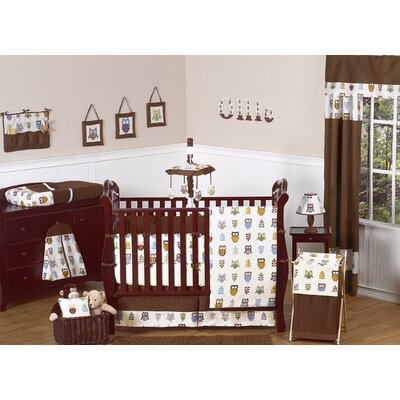 Sweet Jojo Designs Owl Collection 9pc Crib Bedding Set
