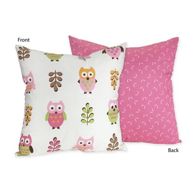 Sweet Jojo Designs Owl Pink Collection Decorative Pillow