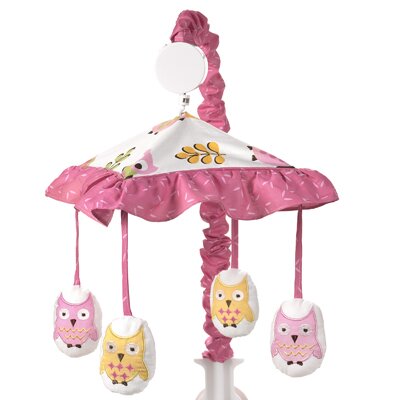 Sweet Jojo Designs Owl Pink Collection Musical Mobile
