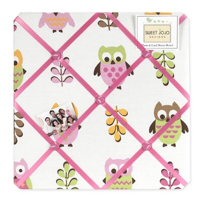 Sweet Jojo Designs Owl Pink Collection Memo Board