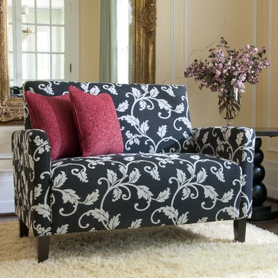angelo: HOME Sutton Loveseat in Black and White Vine