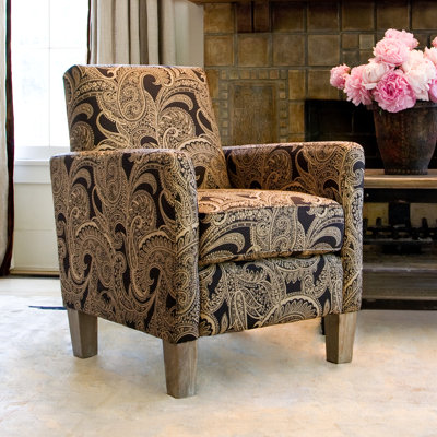 angelo: HOME Sutton Paisley Park Chair with Antique Block Legs