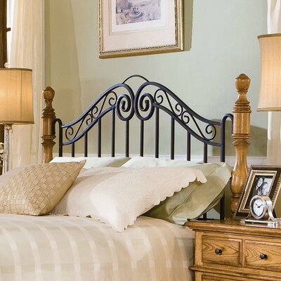 American Harvest Iron and Wood Headboard Size: Full/Queen