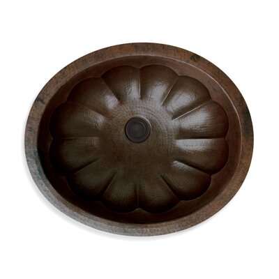 Cole & Company Premier Antique Copper Undermount Oval Bathroom Sink Overflow (Drain Included) 10.16.240315.20
