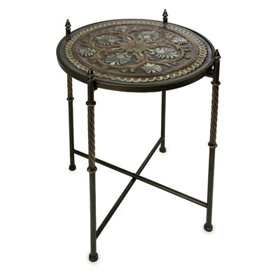 Imax Corp 12548 Medallion Glass Top Table