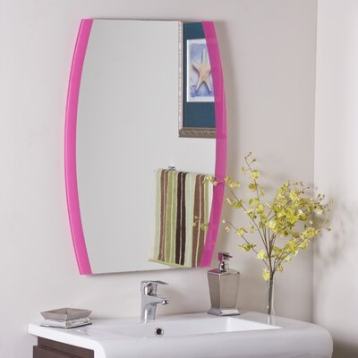 Decor Wonderland SSM439 Paula's Pink Frameless Wall Mirror